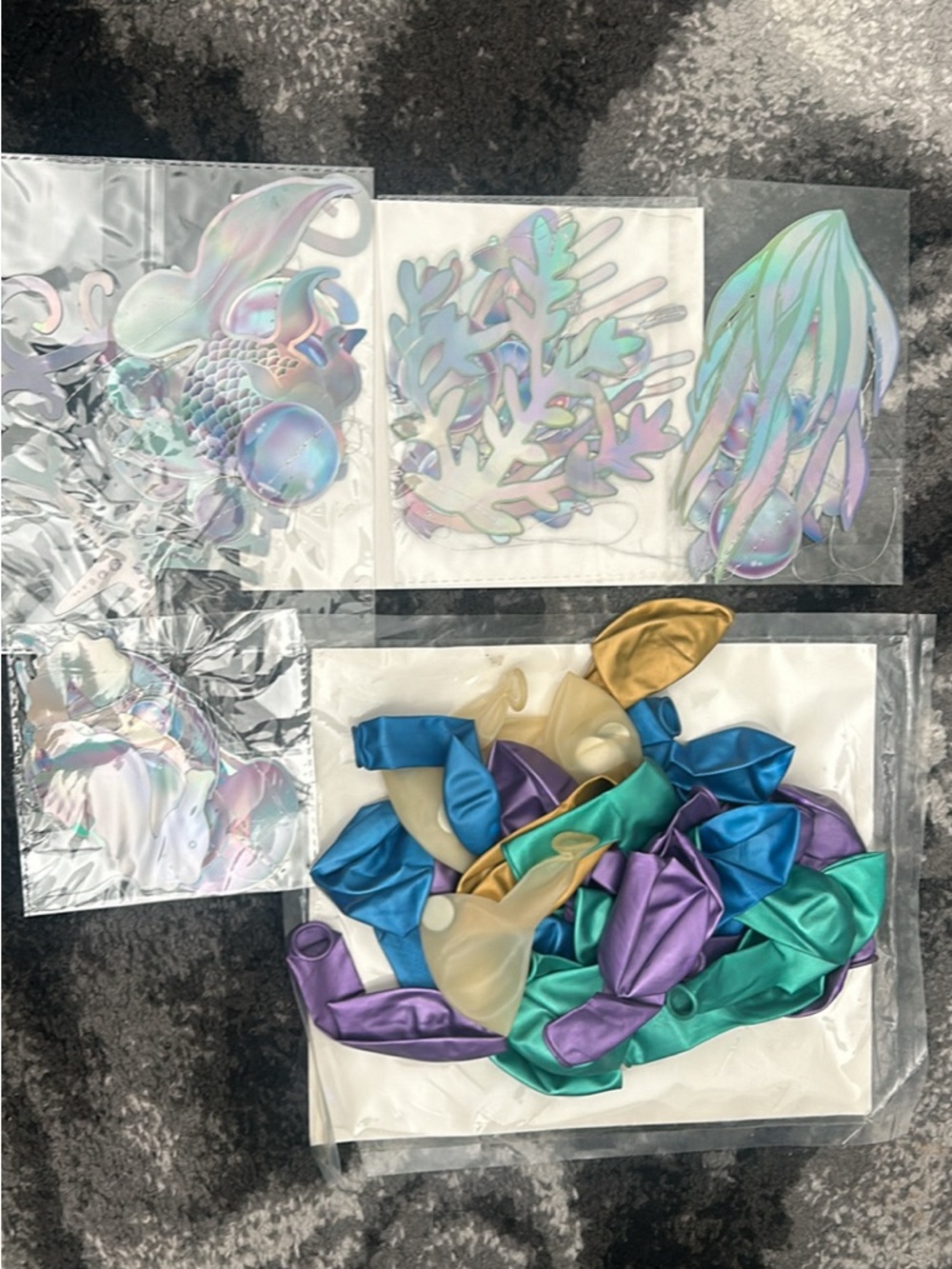 mermaid-themed party set
